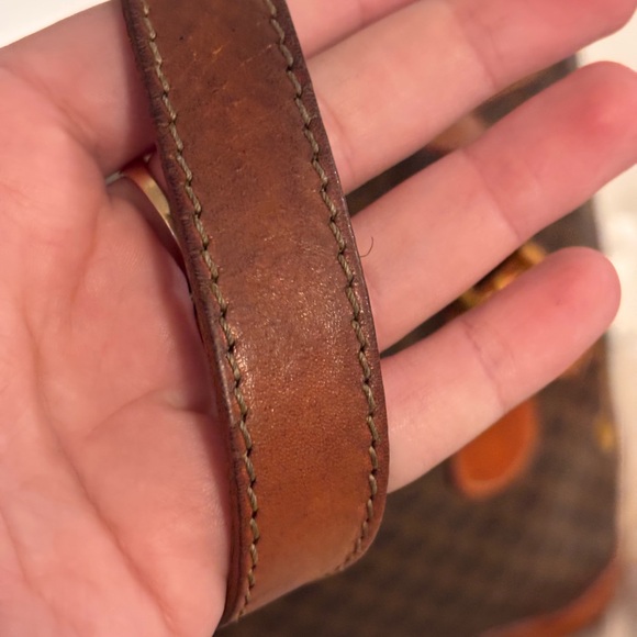 CELINE Vintage Macadame Brown Leather Medium Size Tote Bag - Picture 5 of 15